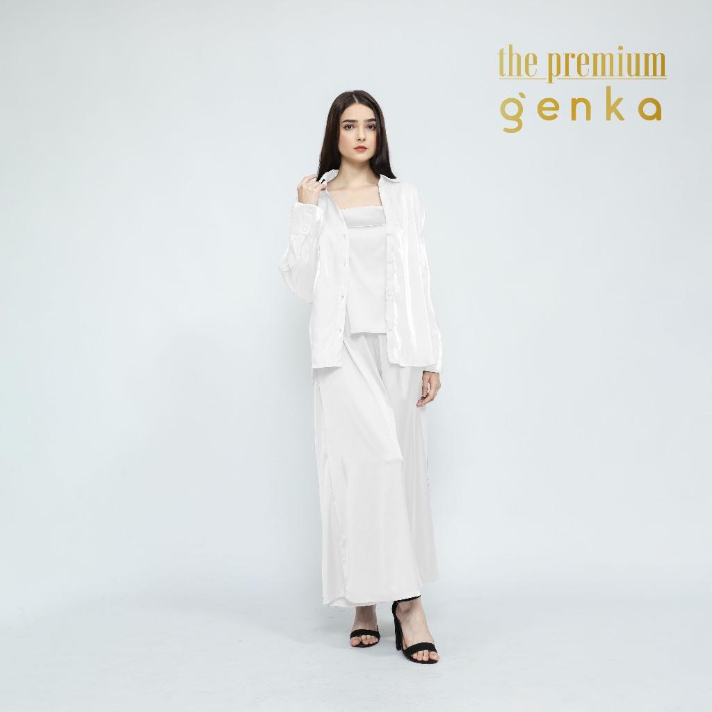GENKA-Bundling Kemeja Premium,Rok Celana & Tank Top Victoria - Image 2