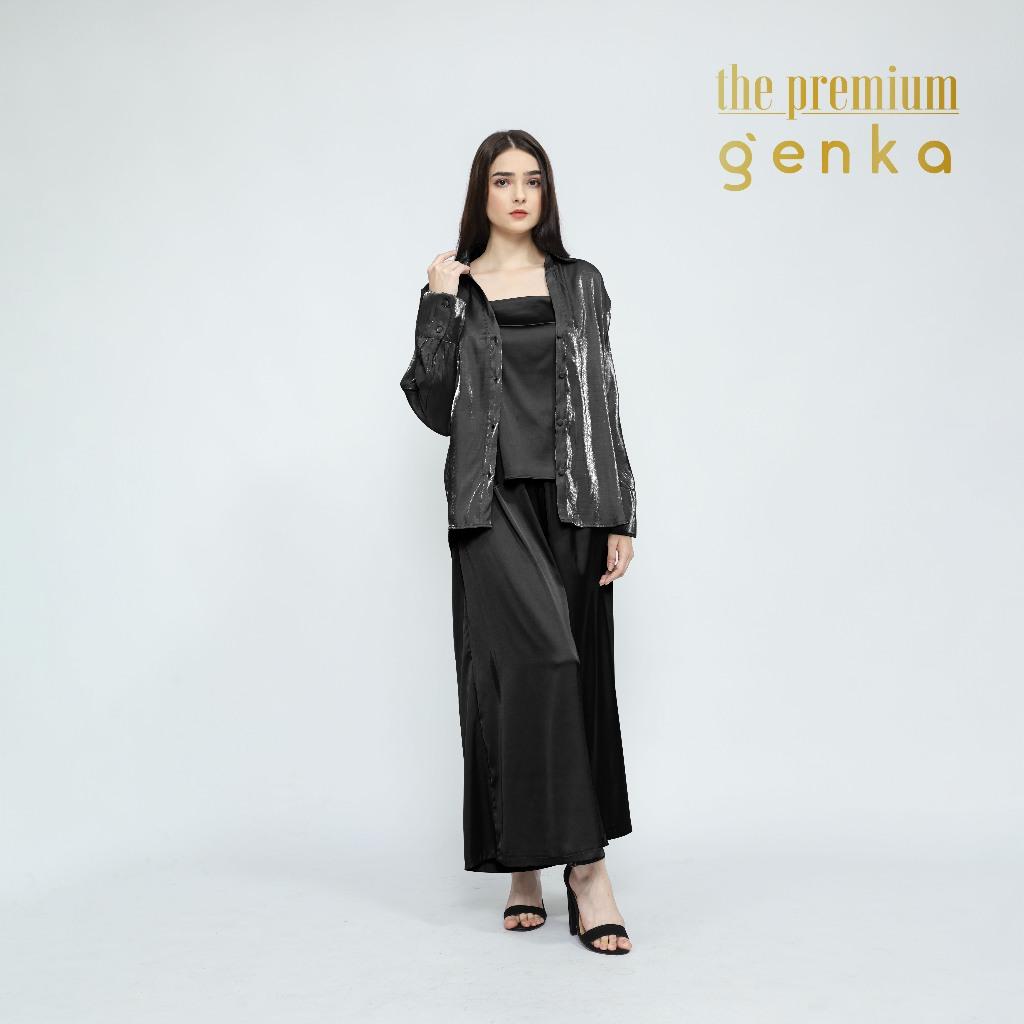 GENKA-Bundling Kemeja Premium,Rok Celana & Tank Top Victoria