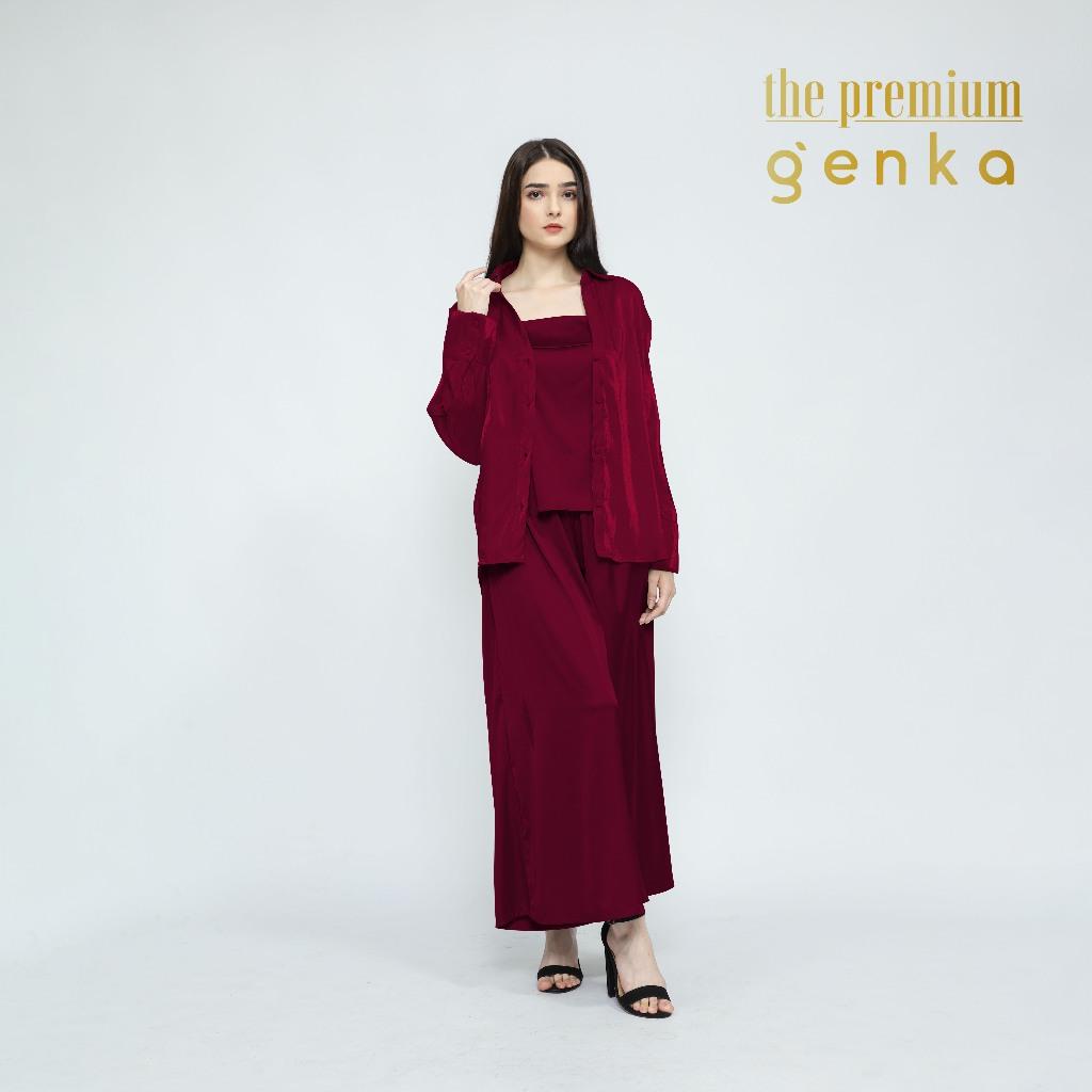 GENKA-Bundling Kemeja Premium,Rok Celana & Tank Top Victoria - Image 4