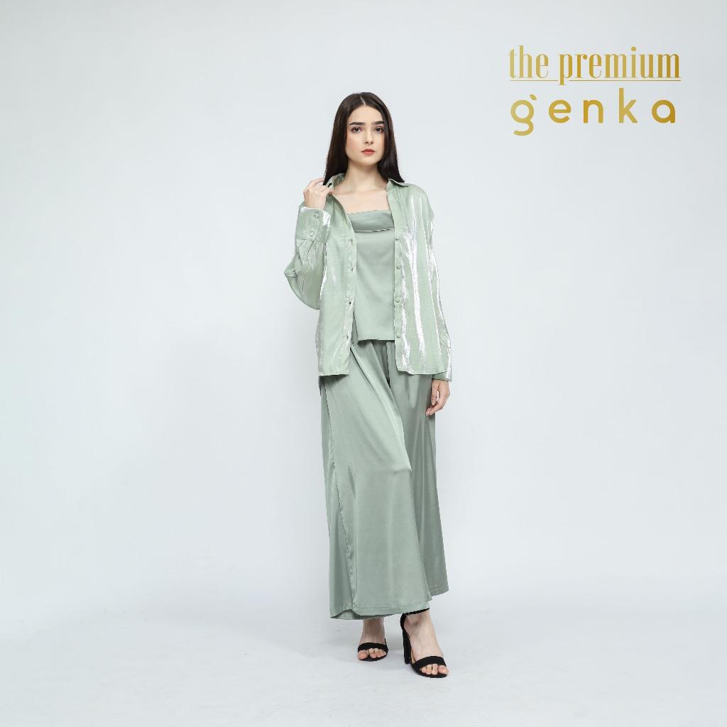 GENKA-Bundling Kemeja Premium,Rok Celana & Tank Top Victoria - Image 5