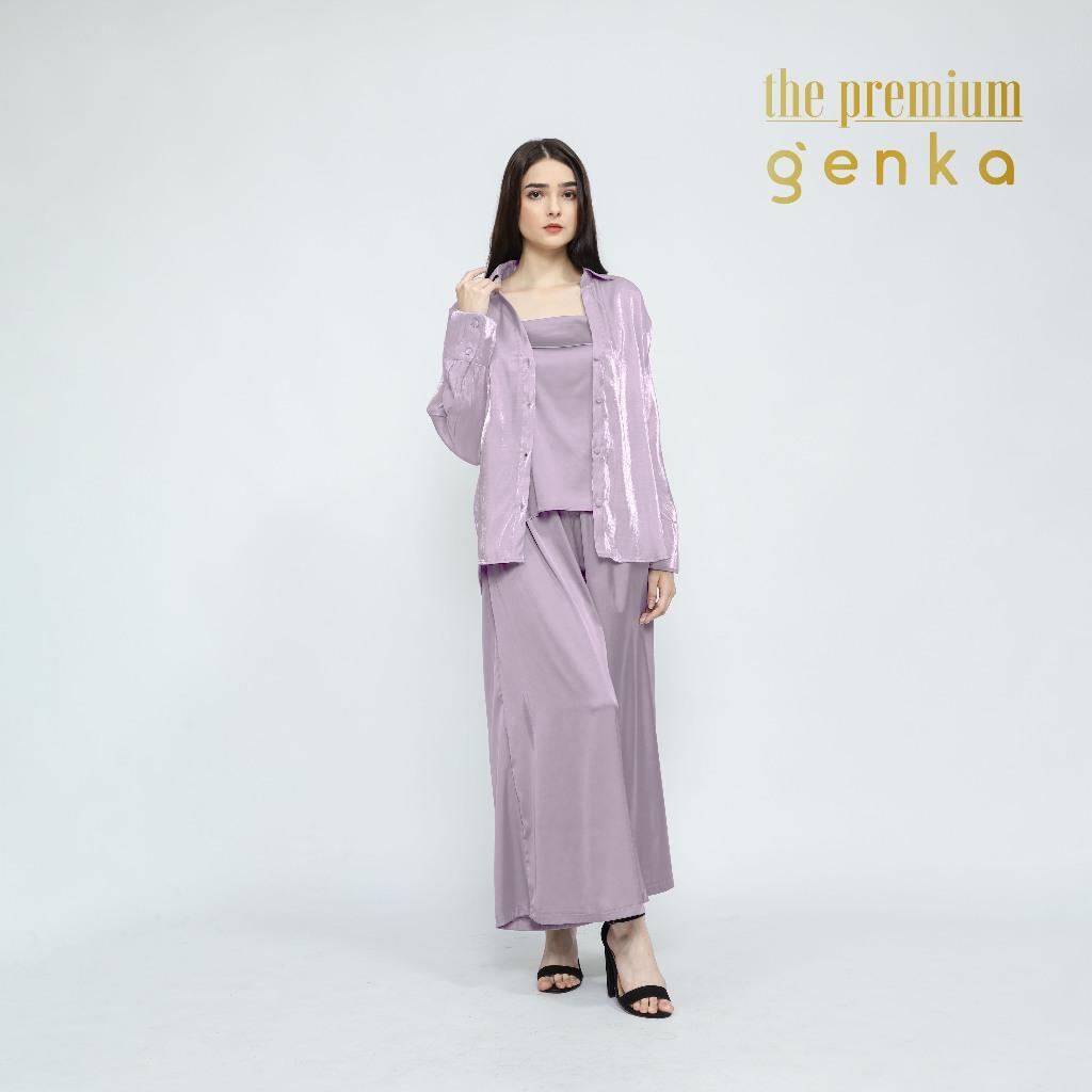 GENKA-Bundling Kemeja Premium,Rok Celana & Tank Top Victoria - Image 6