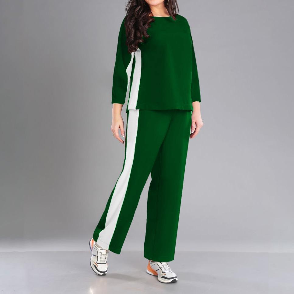 GENKA - One Set Atasan & Celana Panjang Kaos Katun Sheyla Sporty - Image 4