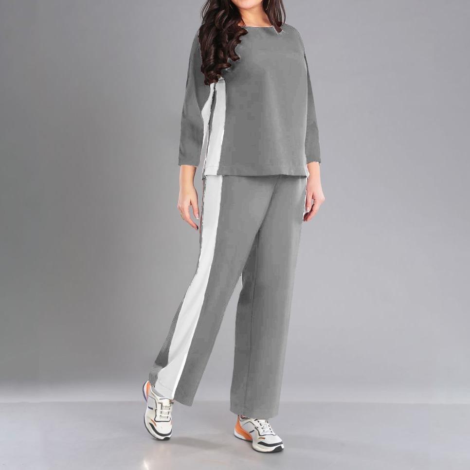 GENKA - One Set Atasan & Celana Panjang Kaos Katun Sheyla Sporty - Image 7