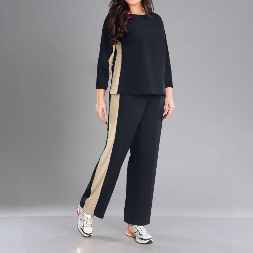 GENKA - One Set Atasan & Celana Panjang Kaos Katun Sheyla Sporty - Image 8