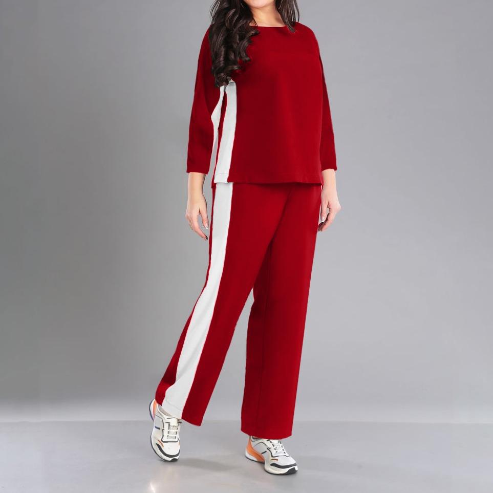 GENKA - One Set Atasan & Celana Panjang Kaos Katun Sheyla Sporty - Image 9